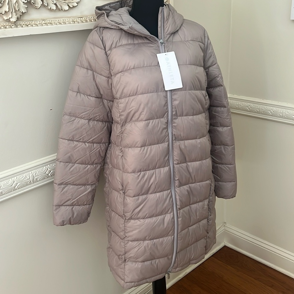 Athleta Aire Puffer Parka Large NWT